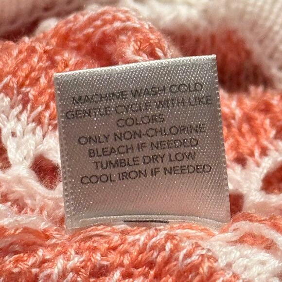 CJ Banks Cardigan Sweater Duster Open Knit Chevron Comfort Classic Resort 1X - Picture 5 of 6